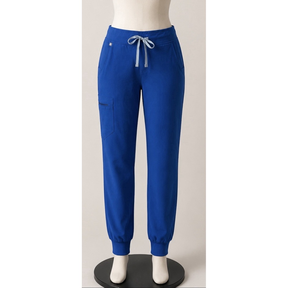 FIGS Women's Zamora Joggers Bottoms Size Medium M Royal Blue Scrub Pants